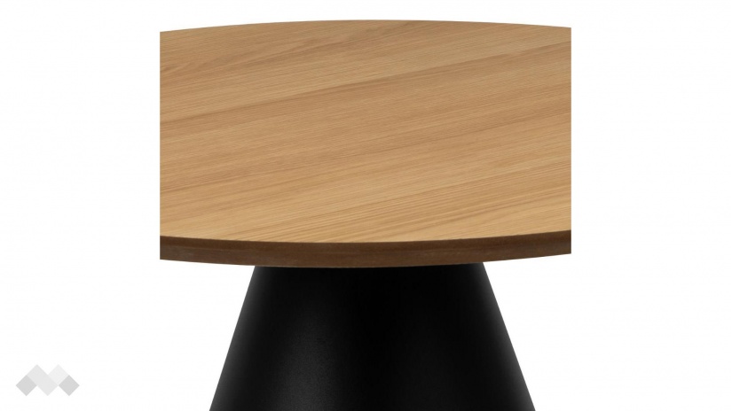 Холна маса Соли дъб натурал с черен мат - изглед 2 - МебелМаг Холна маса Соли дъб натурал с черен мат - изглед 2