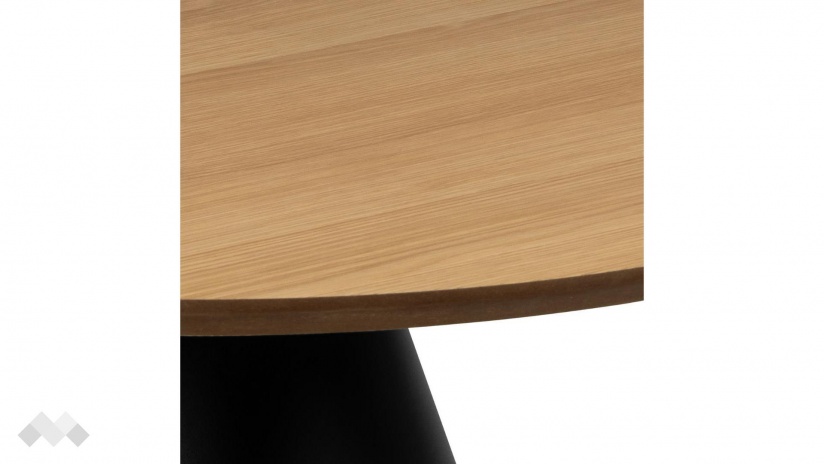 Холна маса Соли дъб натурал с черен мат - изглед 3 - МебелМаг Холна маса Соли дъб натурал с черен мат - изглед 3