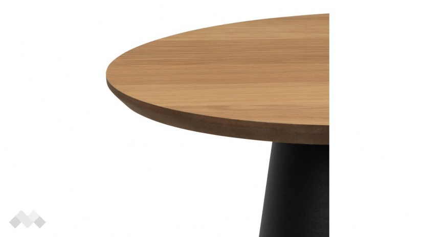 Холна маса Соли дъб натурал с черен мат - изглед 2 - МебелМаг Холна маса Соли дъб натурал с черен мат - изглед 2