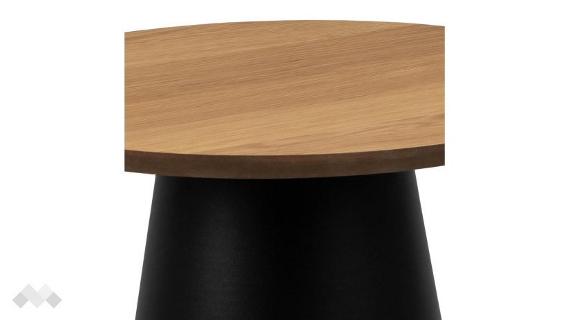 Холна маса Соли дъб натурал с черен мат - изглед 3 - МебелМаг Холна маса Соли дъб натурал с черен мат - изглед 3