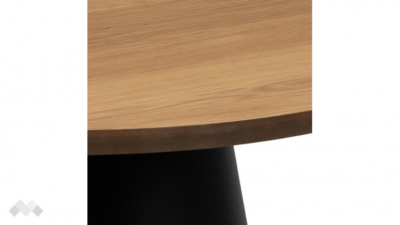 Холна маса Соли дъб натурал с черен мат - изглед 4 - МебелМаг Холна маса Соли дъб натурал с черен мат - изглед 4