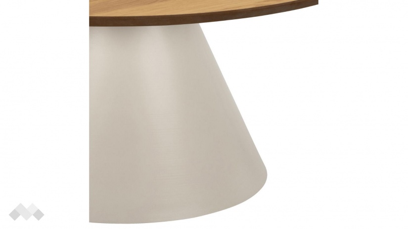 Холна маса Соли дъб натурал със сив мат - изглед 3 - МебелМаг Холна маса Соли дъб натурал със сив мат - изглед 3