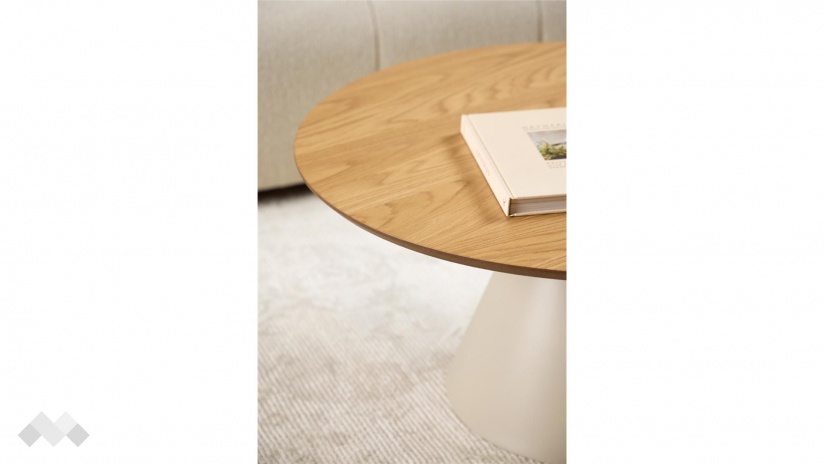 Холна маса Соли дъб натурал със сив мат - изглед 5 - МебелМаг Холна маса Соли дъб натурал със сив мат - изглед 5