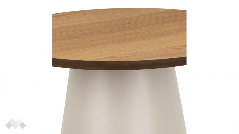 Холна маса Соли дъб натурал със сив мат - изглед 3 - МебелМаг Холна маса Соли дъб натурал със сив мат - изглед 3