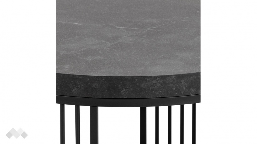 Холна маса Стрингтън черен мрамор с черен мат - изглед 3 - МебелМаг Холна маса Стрингтън черен мрамор с черен мат - изглед 3
