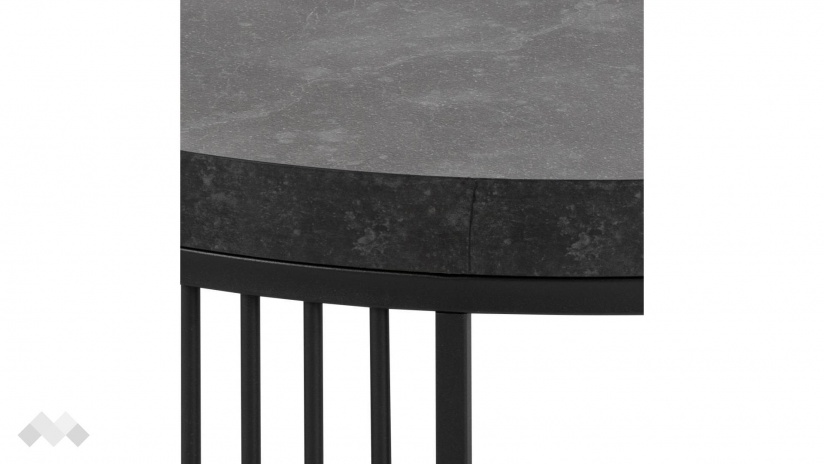 Холна маса Стрингтън черен мрамор с черен мат - изглед 4 - МебелМаг Холна маса Стрингтън черен мрамор с черен мат - изглед 4