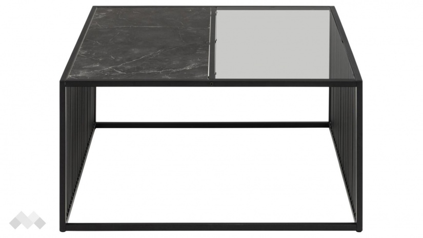 Холна маса Стрингтън черен мрамор с черен мат - изглед 3