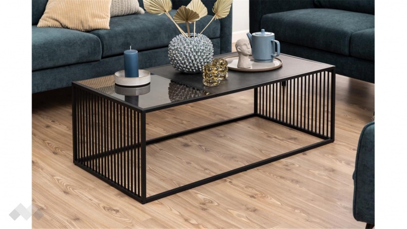 Холна маса Стрингтън черен мрамор с черен мат - изглед 7 - МебелМаг Холна маса Стрингтън черен мрамор с черен мат - изглед 7