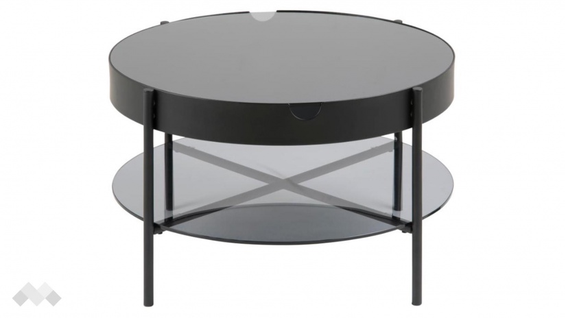 Холна маса Типтън опушен с черно - изглед 2 - МебелМаг Холна маса Типтън опушен с черно - изглед 2