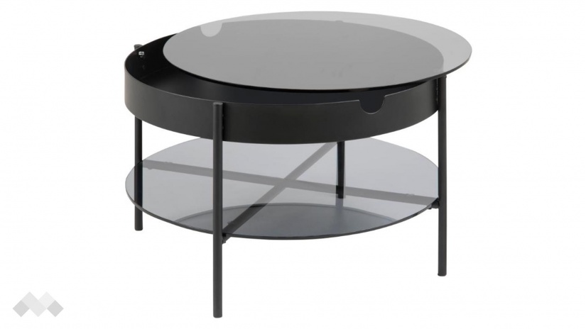 Холна маса Типтън опушен с черно - изглед 3 - МебелМаг Холна маса Типтън опушен с черно - изглед 3