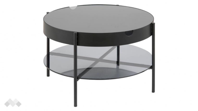 Холна маса Типтън опушен с черно - изглед 1 - МебелМаг Холна маса Типтън опушен с черно - изглед 1