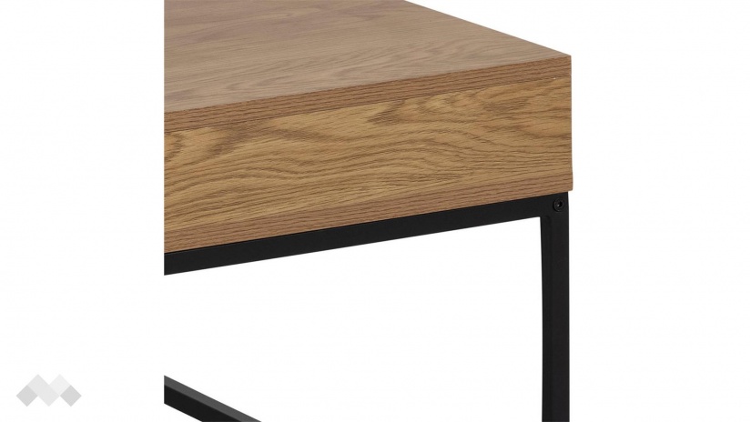 Холна маса Уилфорд дъб натурал с черен дъб - изглед 4 - МебелМаг Холна маса Уилфорд дъб натурал с черен дъб - изглед 4