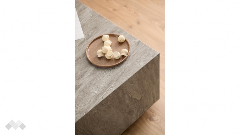 Холна маса Заре сив мрамор - изглед 5 - МебелМаг Холна маса Заре сив мрамор - изглед 5