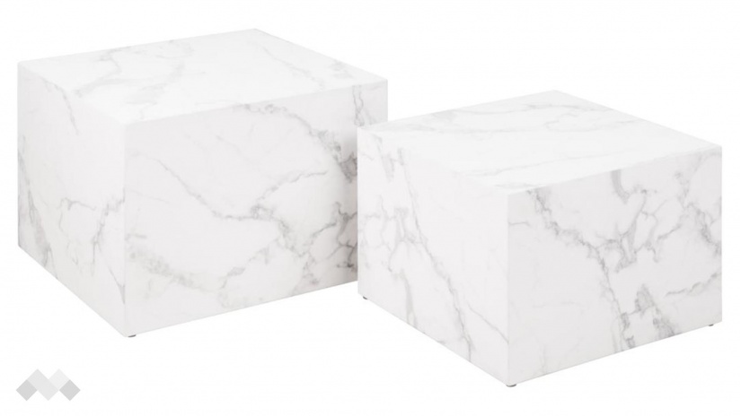 Холна маса Заре комплект маси бял мрамор - изглед 1 - МебелМаг Холна маса Заре комплект маси бял мрамор - изглед 1