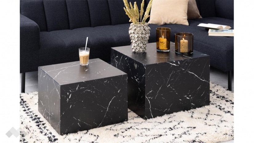 Холна маса Заре черен мрамор - изглед 4 - МебелМаг Холна маса Заре черен мрамор - изглед 4
