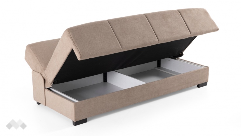 Клик-клак канапе Бостън триместни кафяв - изглед 3 - МебелМаг Клик-клак канапе Бостън триместни кафяв - изглед 3