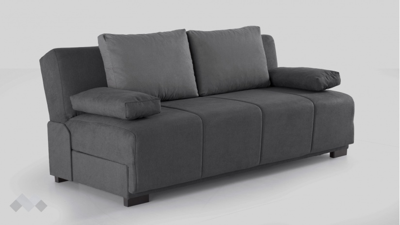 Клик-клак канапе Бостън триместни сив - изглед 2 - МебелМаг Клик-клак канапе Бостън триместни сив - изглед 2