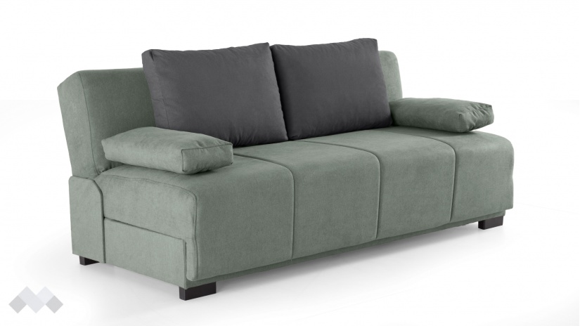 Клик-клак канапе Бостън триместни зелен - изглед 2 - МебелМаг Клик-клак канапе Бостън триместни зелен - изглед 2