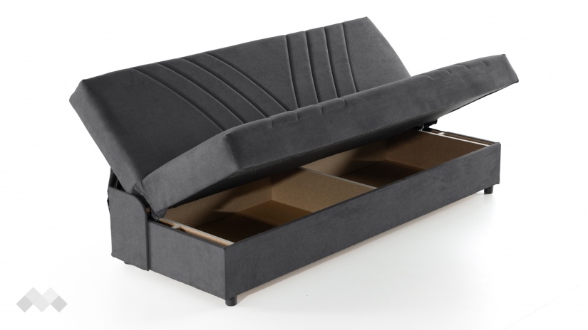 Клик-клак канапе Фиджи триместни сив - изглед 3