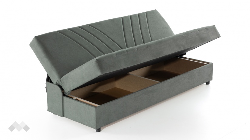 Клик-клак канапе Фиджи триместни зелен - изглед 3