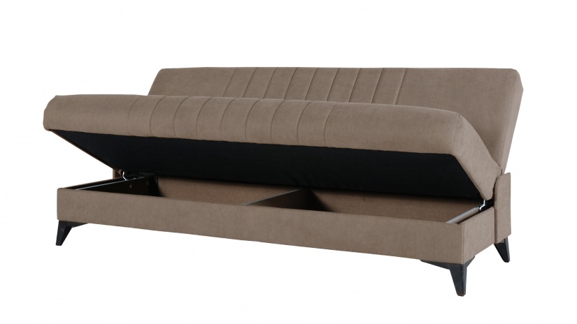 Клик-клак канапе Кент триместни кафяв - изглед 4 - МебелМаг Клик-клак канапе Кент триместни кафяв - изглед 4