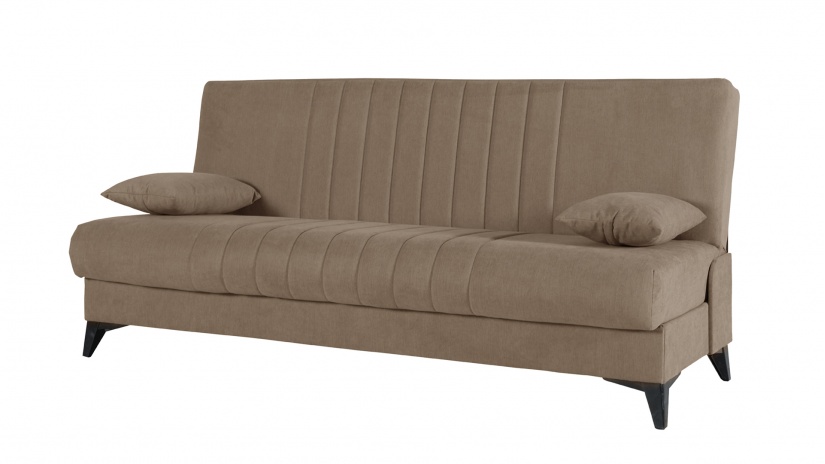 Клик-клак канапе Кент триместни кафяв - изглед 2 - МебелМаг Клик-клак канапе Кент триместни кафяв - изглед 2