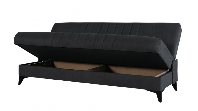 Клик-клак канапе Кент триместни сив - изглед 4 - МебелМаг Клик-клак канапе Кент триместни сив - изглед 4