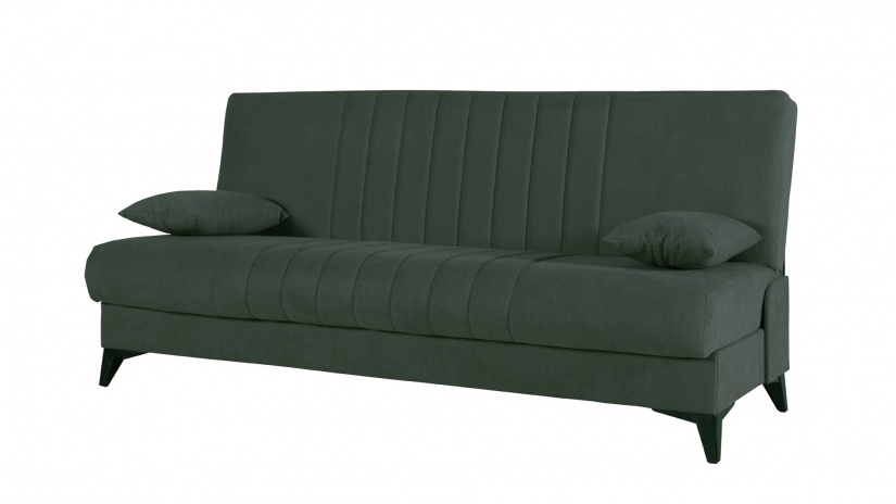 Клик-клак канапе Кент триместни зелен - изглед 2 - МебелМаг Клик-клак канапе Кент триместни зелен - изглед 2