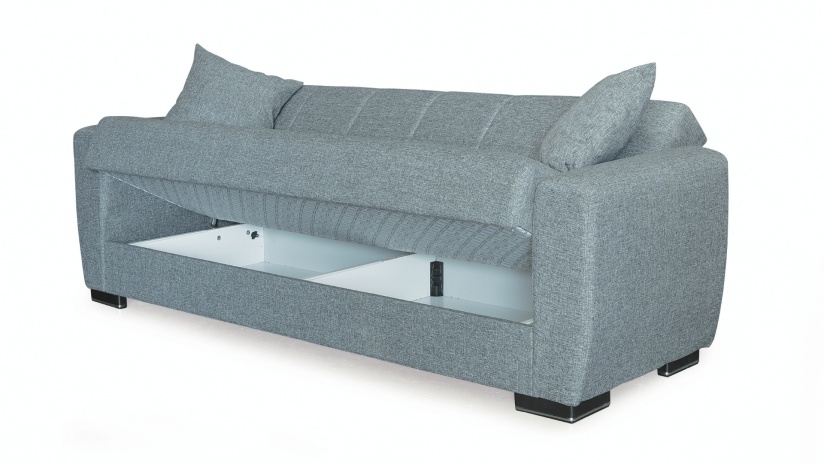 Диван Монца триместни сив - изглед 4 - МебелМаг Диван Монца триместни сив - изглед 4