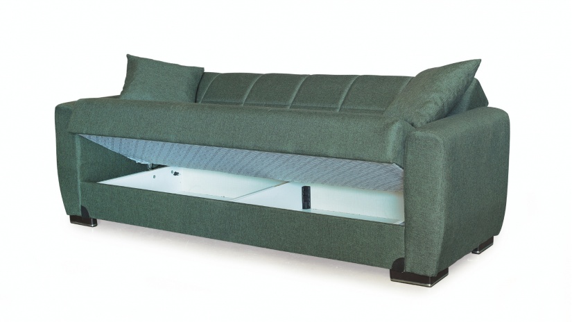 Диван Монца триместни зелен - изглед 4 - МебелМаг Диван Монца триместни зелен - изглед 4