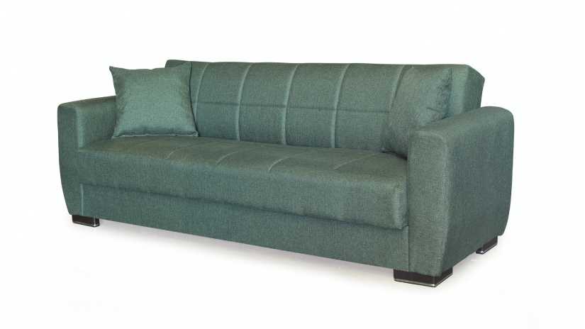 Диван Монца триместни зелен - изглед 3 - МебелМаг Диван Монца триместни зелен - изглед 3