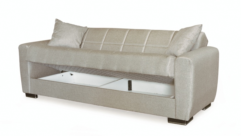 Диван Монца триместни бежов - изглед 4 - МебелМаг Диван Монца триместни бежов - изглед 4