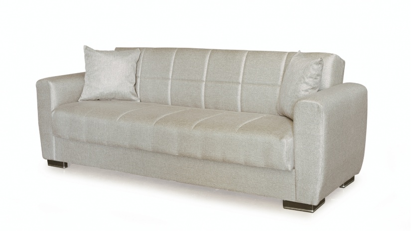 Диван Монца триместни бежов - изглед 3 - МебелМаг Диван Монца триместни бежов - изглед 3