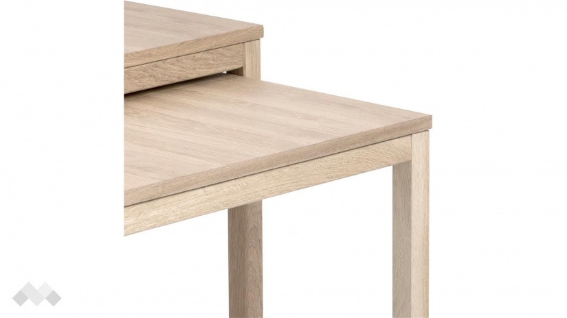 Холна маса Корнус комплект маси светъл дъб - изглед 2 - МебелМаг Холна маса Корнус комплект маси светъл дъб - изглед 2