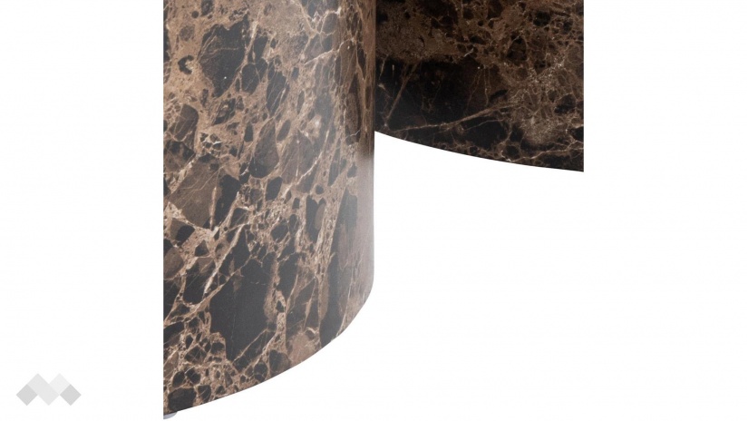 Холна маса Заре комплект маси кафяв мрамор - изглед 4 - МебелМаг Холна маса Заре комплект маси кафяв мрамор - изглед 4