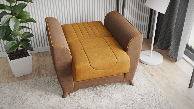 Комплект дивани за дневна Ялта комплекти горчица - изглед 14