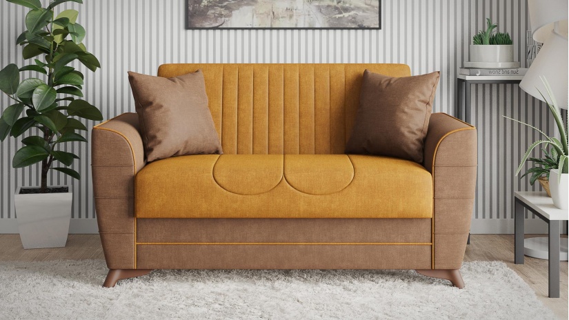 Комплект дивани за дневна Ялта комплекти горчица - изглед 8