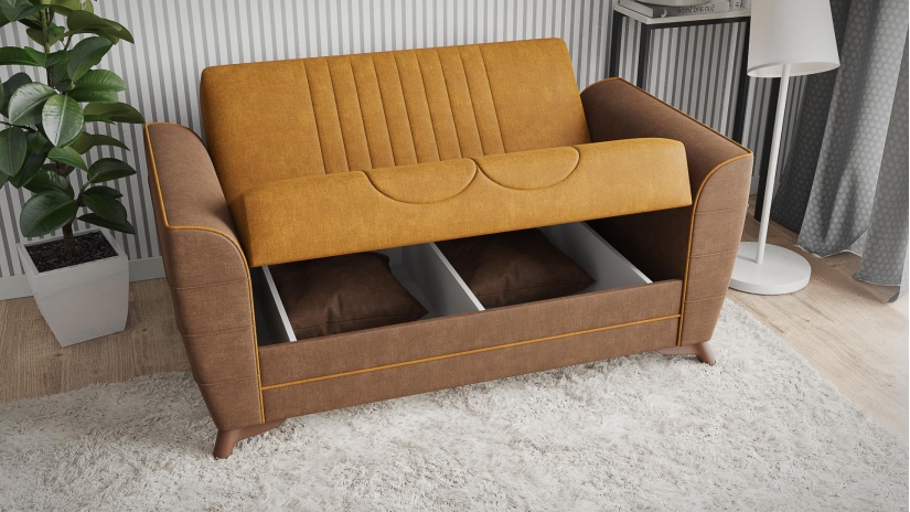 Комплект дивани за дневна Ялта комплекти горчица - изглед 9