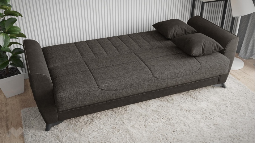 Комплект дивани за дневна Ялта комплекти сив с черно - изглед 6 - МебелМаг Комплект дивани за дневна Ялта комплекти сив с черно - изглед 6