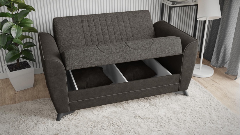 Комплект дивани за дневна Ялта комплекти сив с черно - изглед 9 - МебелМаг Комплект дивани за дневна Ялта комплекти сив с черно - изглед 9