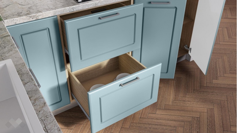 Кухня Дана ъглови деним мат с мока - изглед 6 - МебелМаг Кухня Дана ъглови деним мат с мока - изглед 6