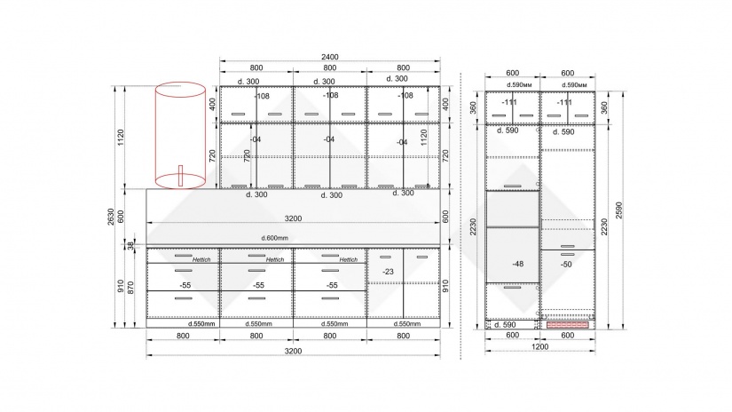 Кухня Гана прави карбон мат с бял гланц и бяло гладко - изглед 9 - МебелМаг Кухня Гана прави карбон мат с бял гланц и бяло гладко - изглед 9
