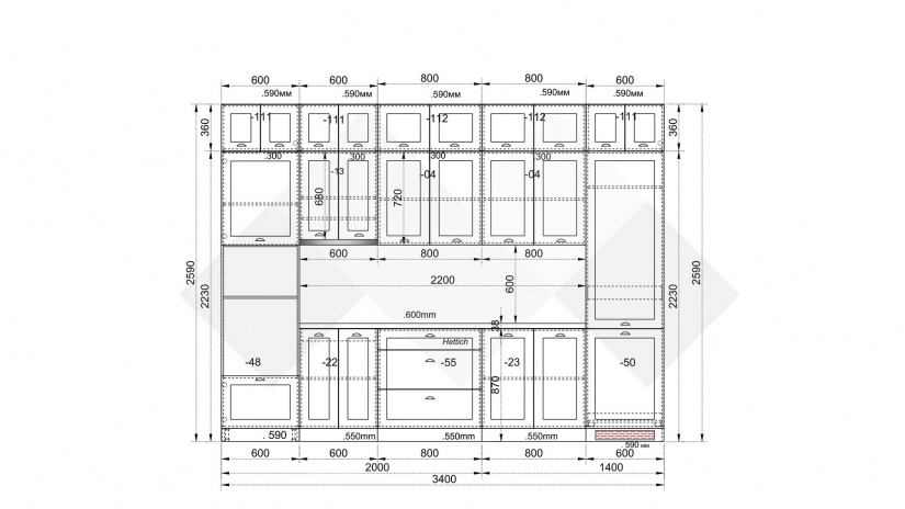 Кухня Зана прави деним мат с бяло гладко - изглед 8 - МебелМаг Кухня Зана прави деним мат с бяло гладко - изглед 8