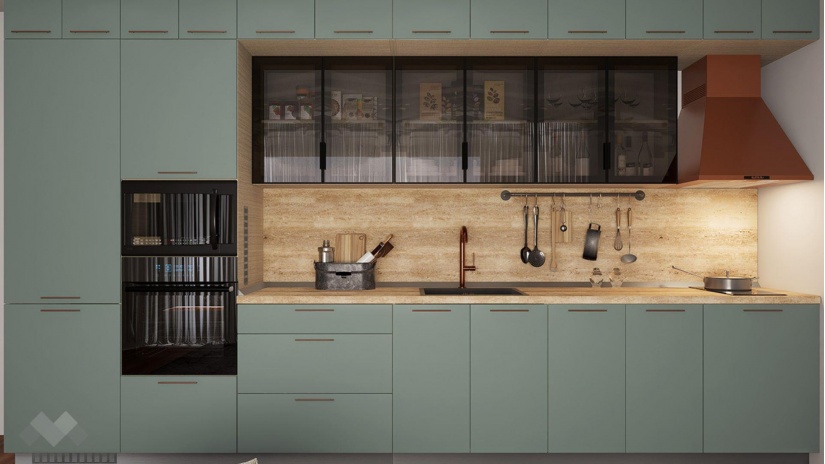 Кухня Зума прави олив мат с мока - изглед 1