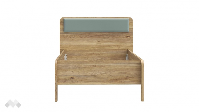 Легло 90/200 Холис с включен матрак Бонел 90/200 дъб маувела с олив - изглед 4 - МебелМаг Легло 90/200 Холис с включен матрак Бонел 90/200 дъб маувела с олив - изглед 4