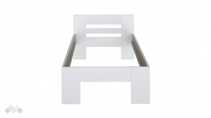 Легло 90/200 Виндук с включен матрак Бонел 90/200 бял - изглед 3 - МебелМаг Легло 90/200 Виндук с включен матрак Бонел 90/200 бял - изглед 3