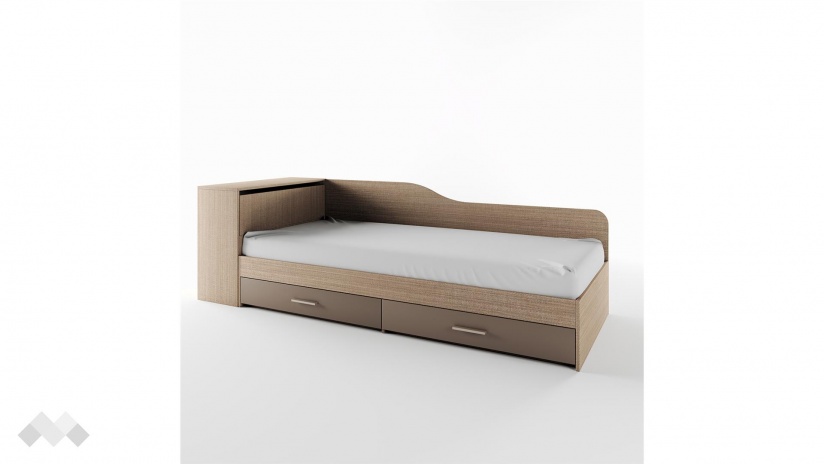 Мини приста с ракла 82/190 Мока с лате мока с лате - изглед 1 - МебелМаг Мини приста с ракла 82/190 Мока с лате мока с лате - изглед 1