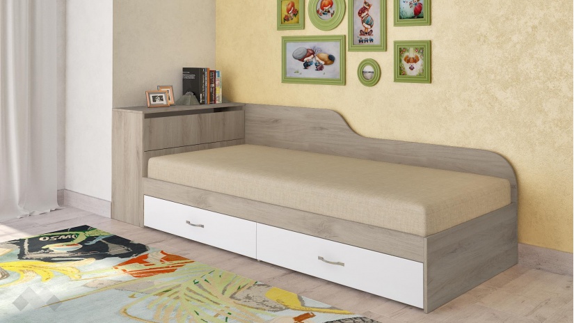 Мини приста с ракла 82/190 Сонома арвен с бял гланц сонома арвен с бял гланц - изглед 1 - МебелМаг Мини приста с ракла 82/190 Сонома арвен с бял гланц сонома арвен с бял гланц - изглед 1