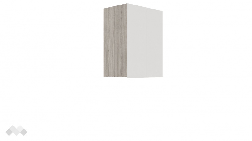 Надстройка Комо дъб ърбан ойстър с бяло - изглед 1 - МебелМаг Надстройка Комо дъб ърбан ойстър с бяло - изглед 1