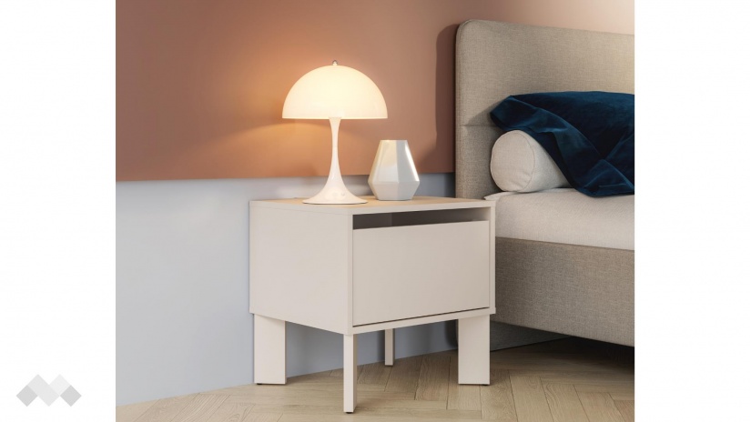 Нощно шкафче Тахо пясък - изглед 1 - МебелМаг Нощно шкафче Тахо пясък - изглед 1